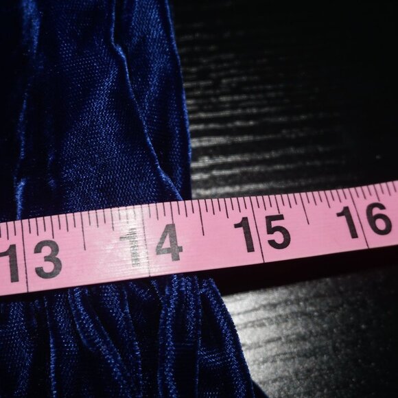 Vintage 80s Crushed Velvet Dress - Picture 12 of 13